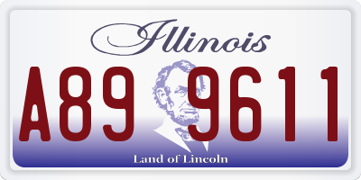 IL license plate A899611
