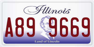 IL license plate A899669