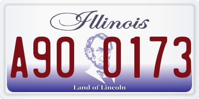 IL license plate A900173