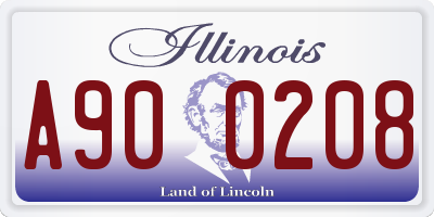 IL license plate A900208