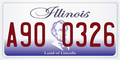 IL license plate A900326