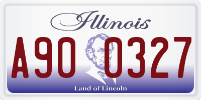 IL license plate A900327