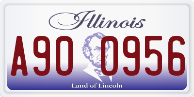 IL license plate A900956