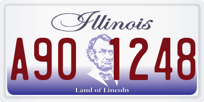 IL license plate A901248