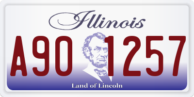 IL license plate A901257
