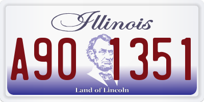 IL license plate A901351