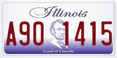 IL license plate A901415