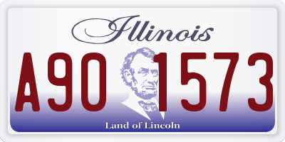 IL license plate A901573