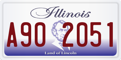 IL license plate A902051