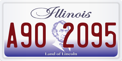 IL license plate A902095