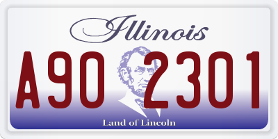 IL license plate A902301