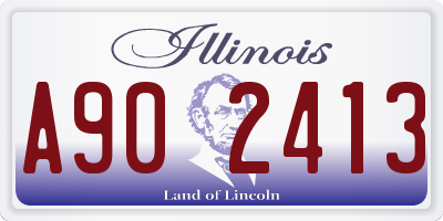 IL license plate A902413