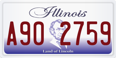 IL license plate A902759