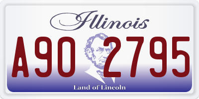IL license plate A902795