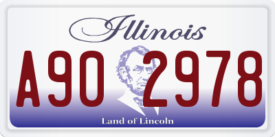 IL license plate A902978