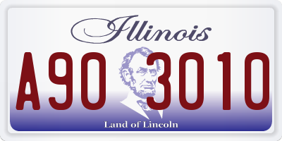 IL license plate A903010