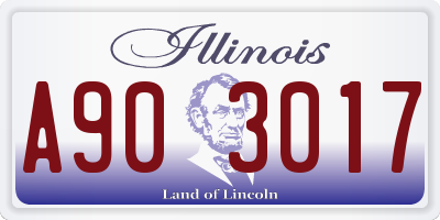 IL license plate A903017