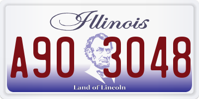 IL license plate A903048