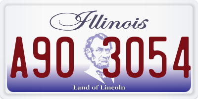 IL license plate A903054