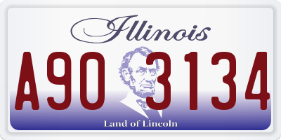IL license plate A903134