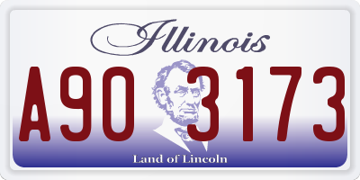 IL license plate A903173