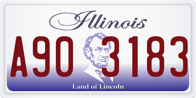 IL license plate A903183