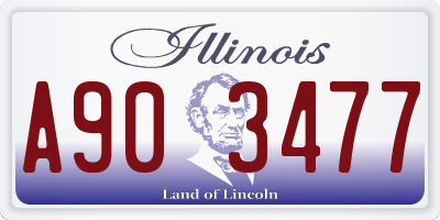 IL license plate A903477