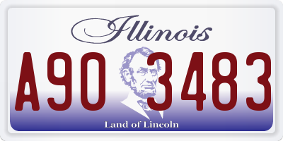 IL license plate A903483