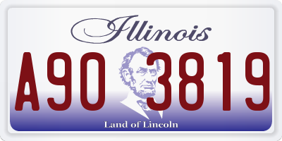 IL license plate A903819