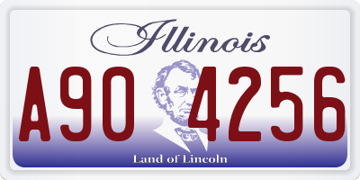 IL license plate A904256