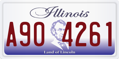 IL license plate A904261