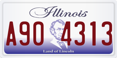 IL license plate A904313