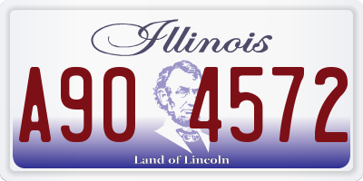 IL license plate A904572