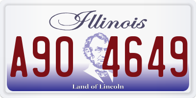 IL license plate A904649