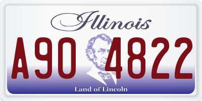 IL license plate A904822
