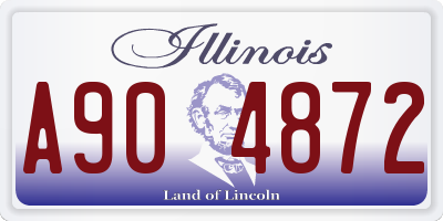 IL license plate A904872