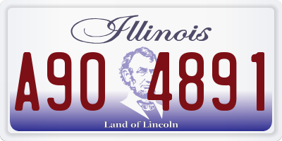 IL license plate A904891