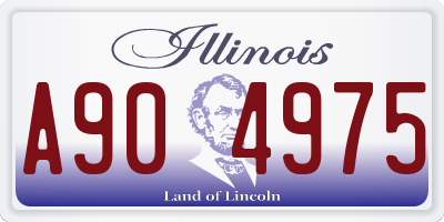 IL license plate A904975