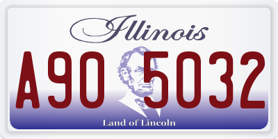 IL license plate A905032