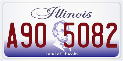 IL license plate A905082