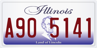 IL license plate A905141