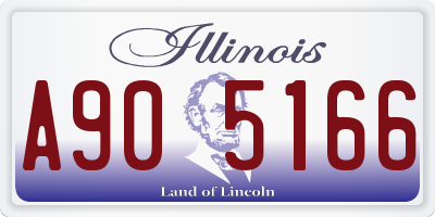 IL license plate A905166