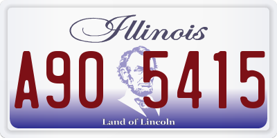 IL license plate A905415