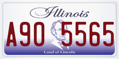 IL license plate A905565