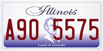 IL license plate A905575