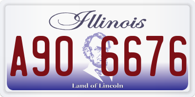 IL license plate A906676