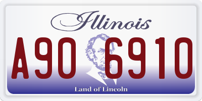 IL license plate A906910