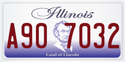 IL license plate A907032