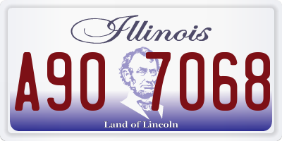 IL license plate A907068