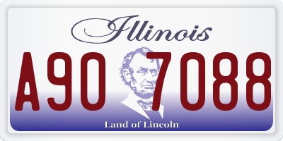 IL license plate A907088